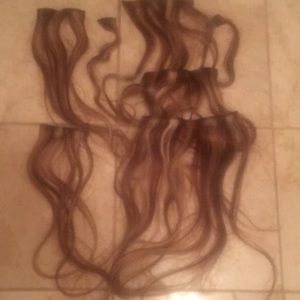 Clip in hair extensions